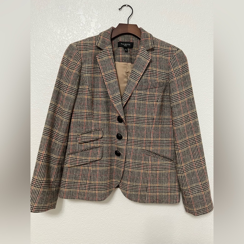 Talbots Houndstooth Blazer